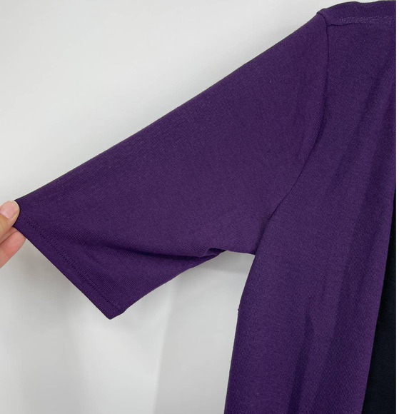 Always Indigo Purple Cardigan Sweater with Black Tank Top Womens Small NEW - Picture 5 of 12